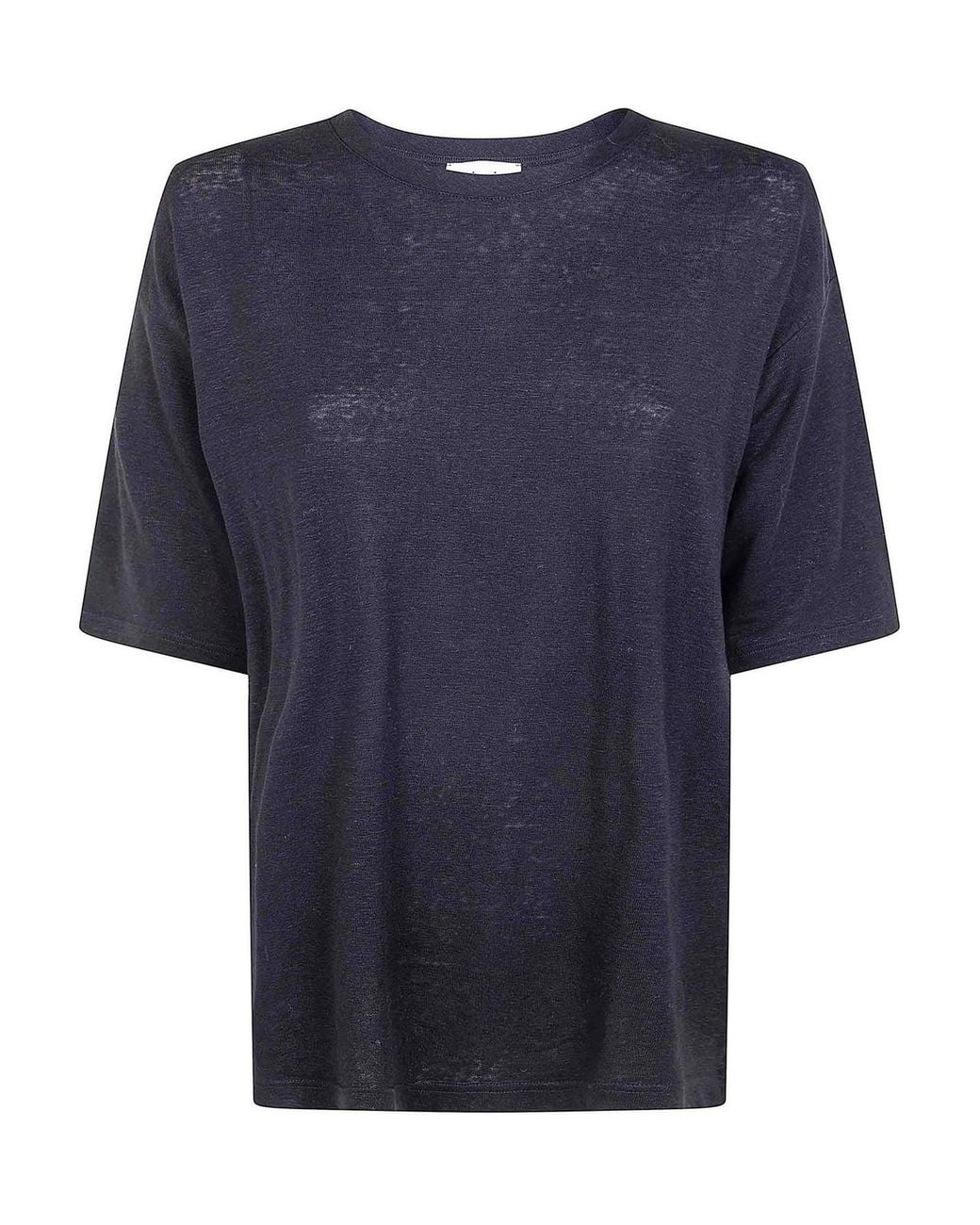 Ma'ry'ya Blue Lino Stretch T-Shirt