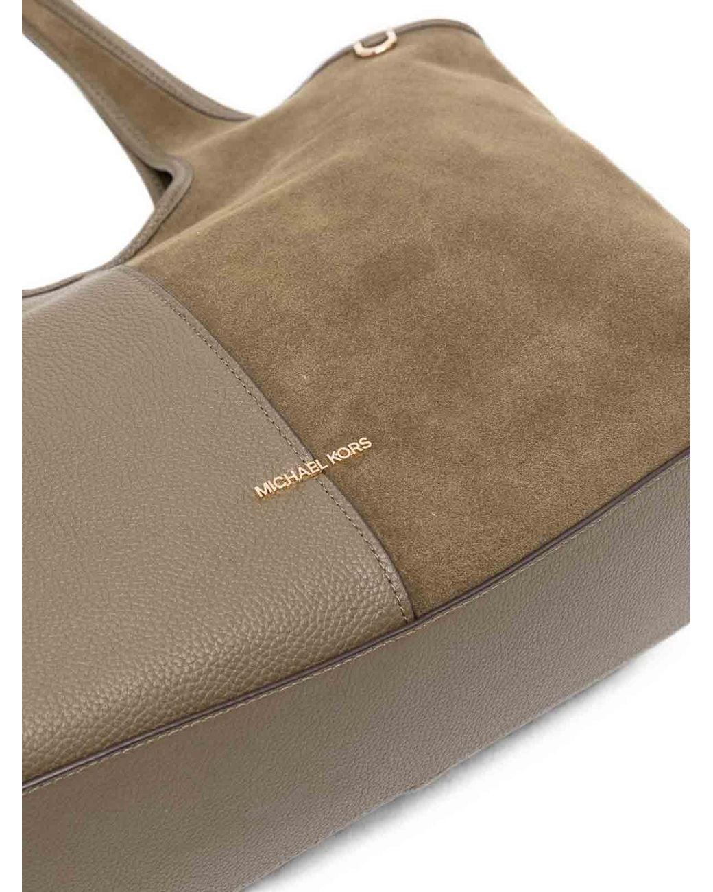 Michael Kors Brown Shopping Bag With Smooth Leather