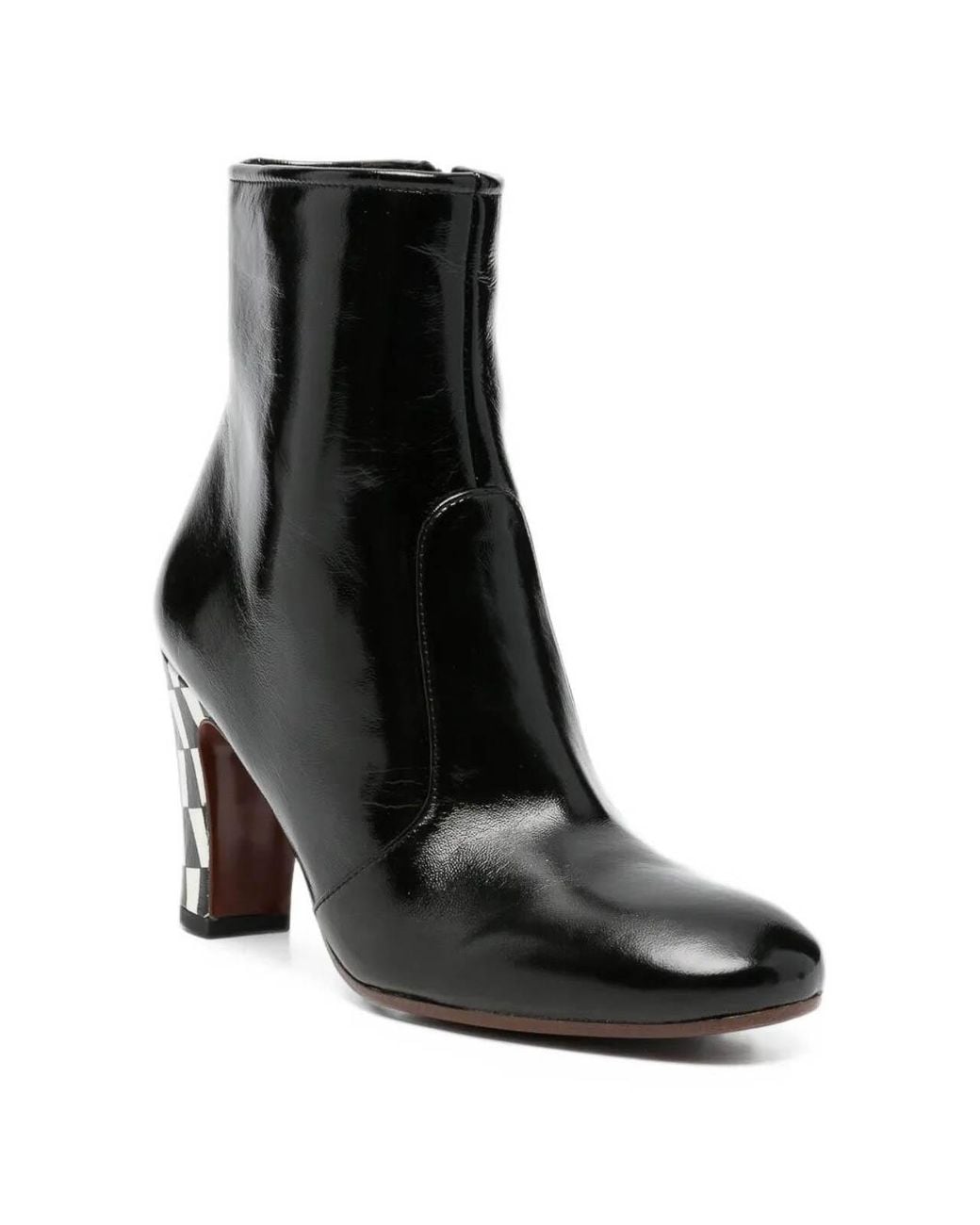 Chie Mihara Black Manel Leather Ankle Boots