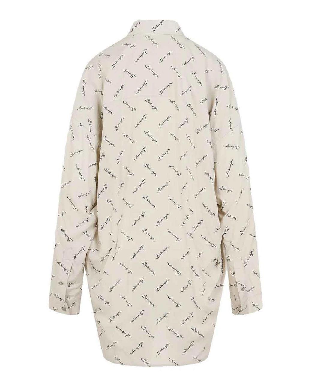 Balenciaga White Elevated Elegance Mini Shirt