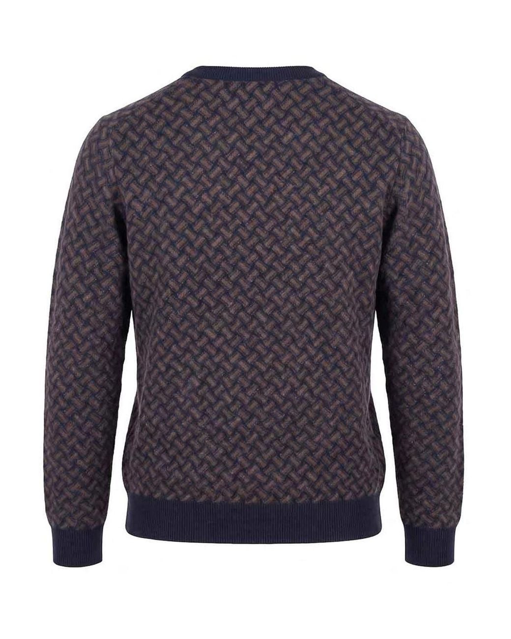 Drumohr Blue Razor Blade Roundneck for men