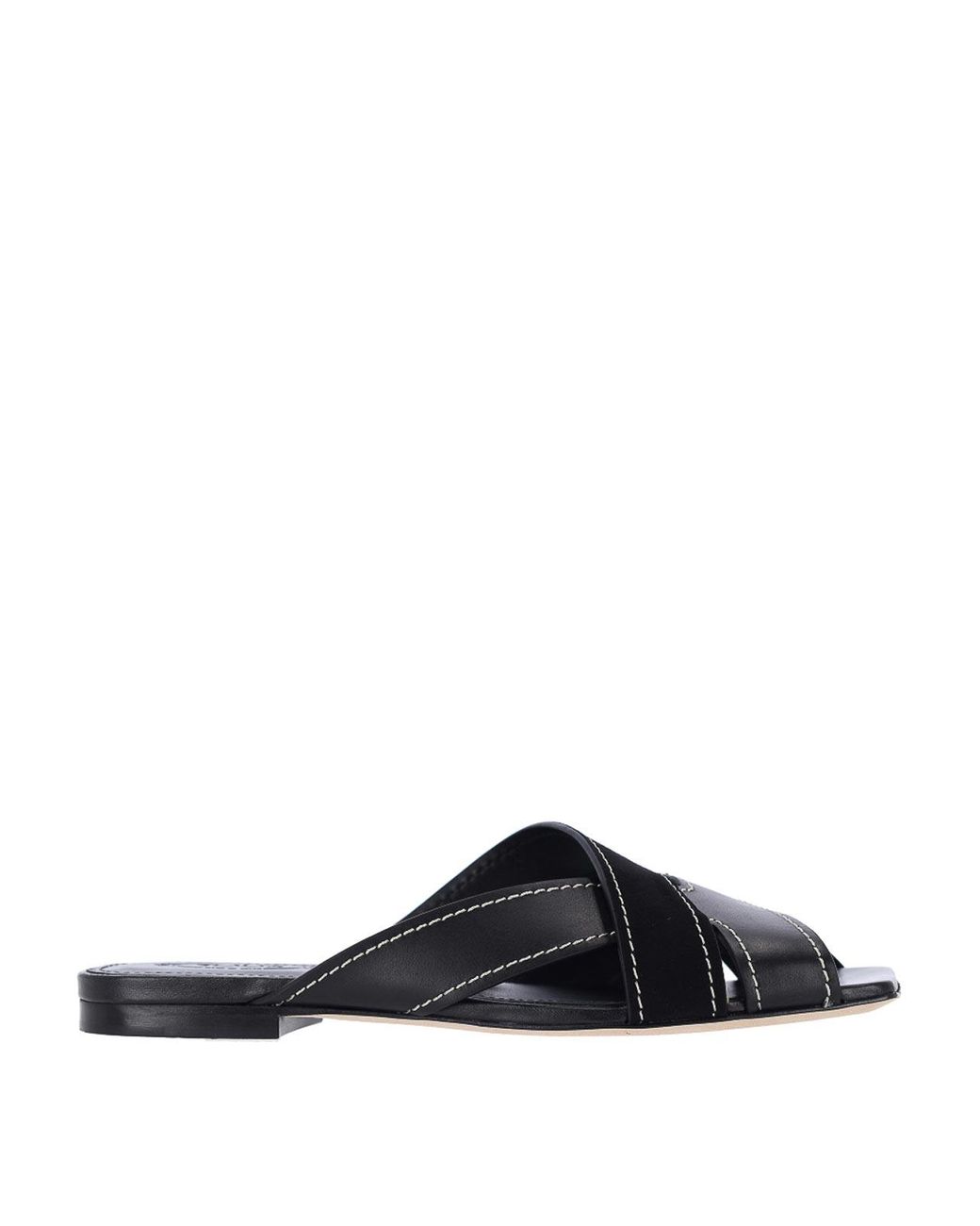 Tod's Black Leather Sandals