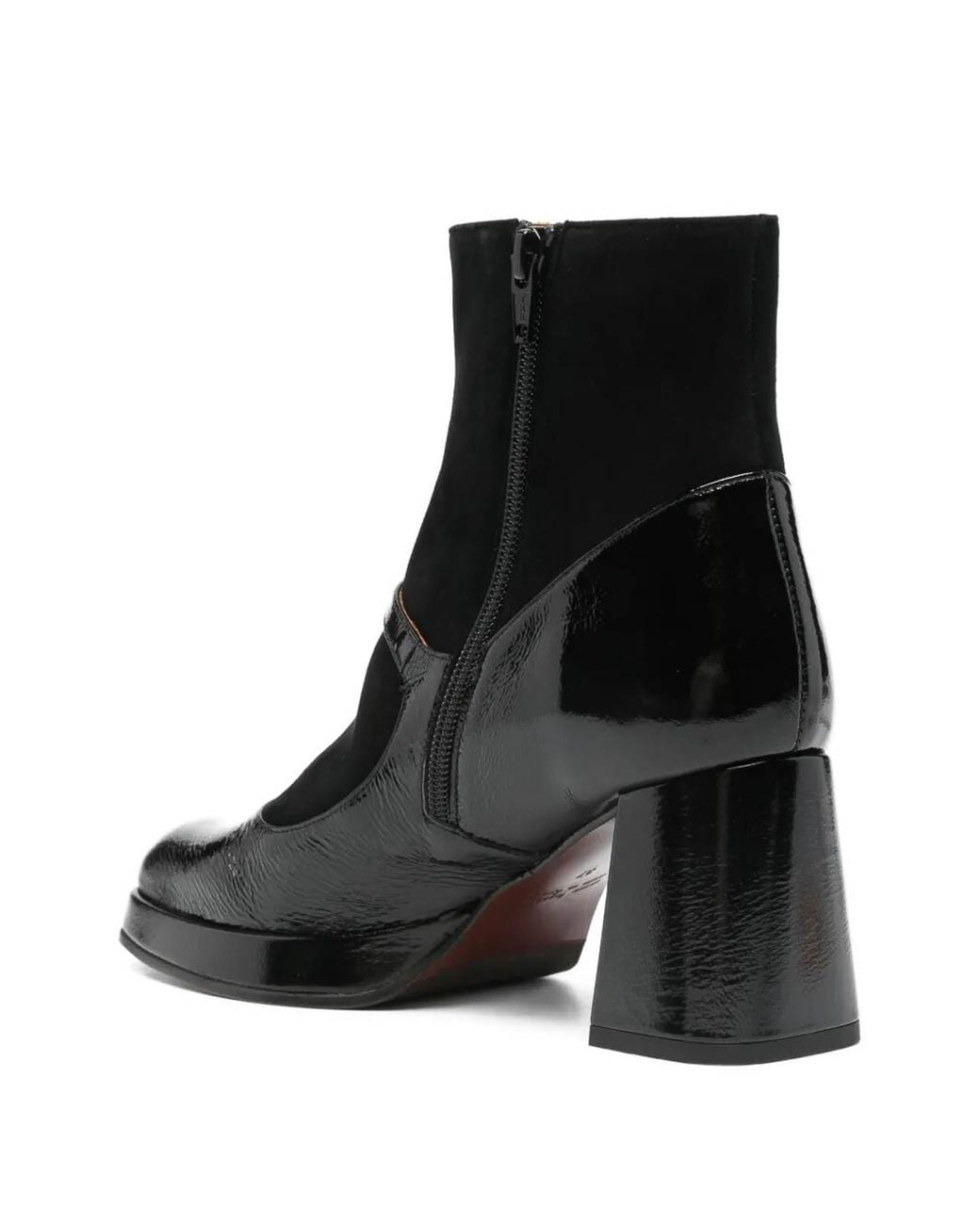 Chie Mihara Black Kabry Patent-Leather Ankle Boots