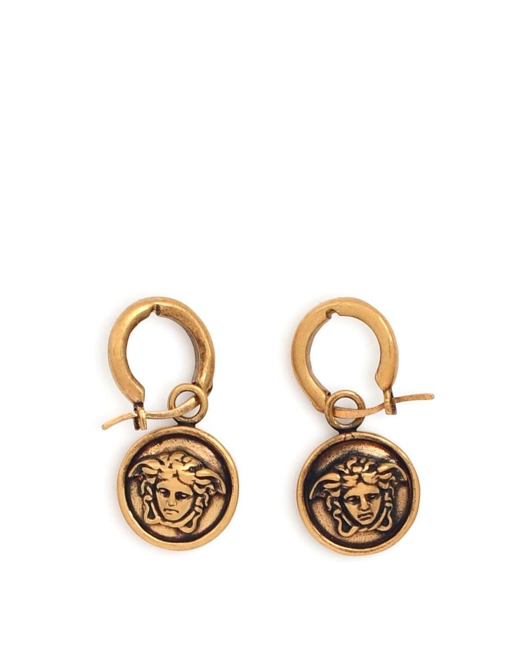 Orecchini di Versace in Metallic