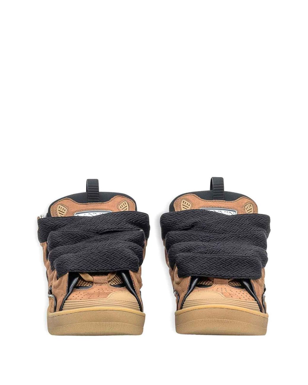 Baskets Curb À Lacets Lanvin en coloris Brown
