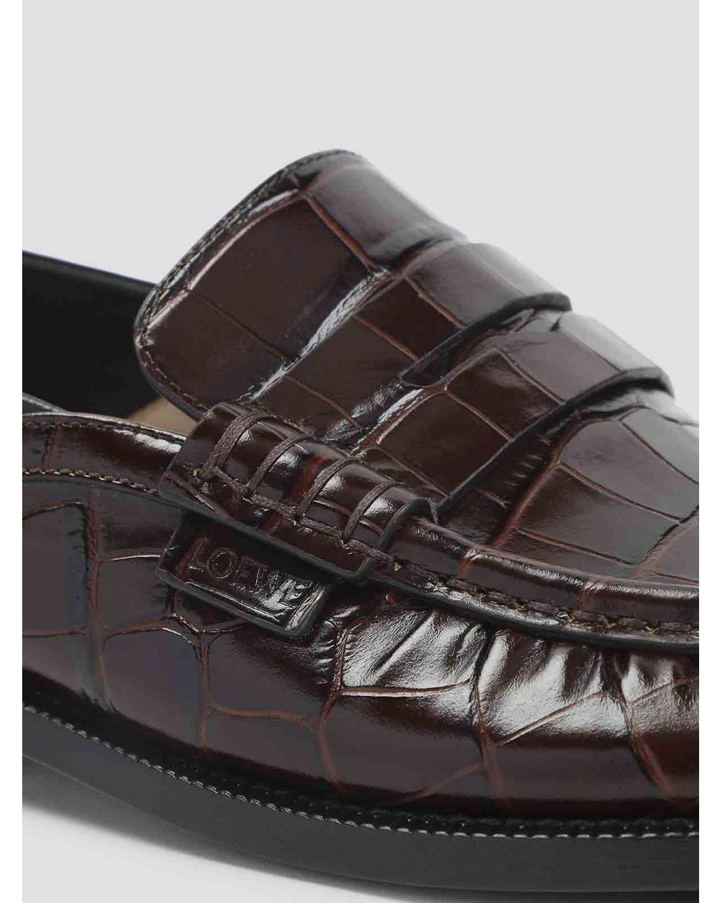 Loewe Black Campo Flap Back Loafers for men
