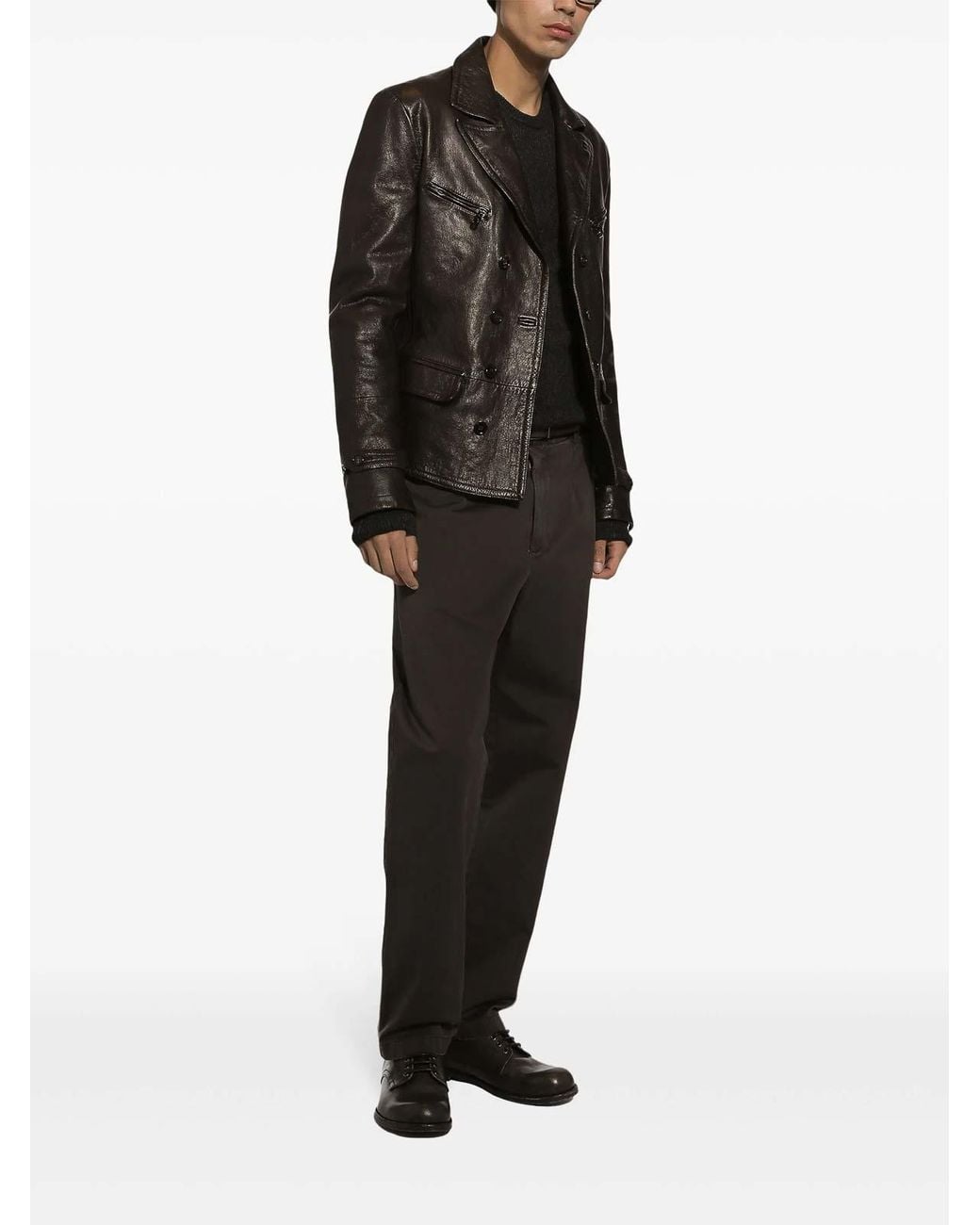 Dolce & Gabbana Black Crew Neck for men
