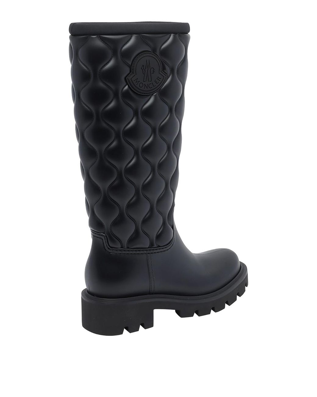 Moncler Black Kickstream High Rain Boots