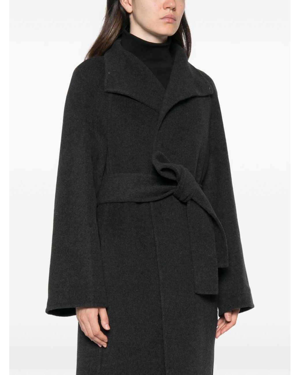 Khaite Black Romare Wool Coat