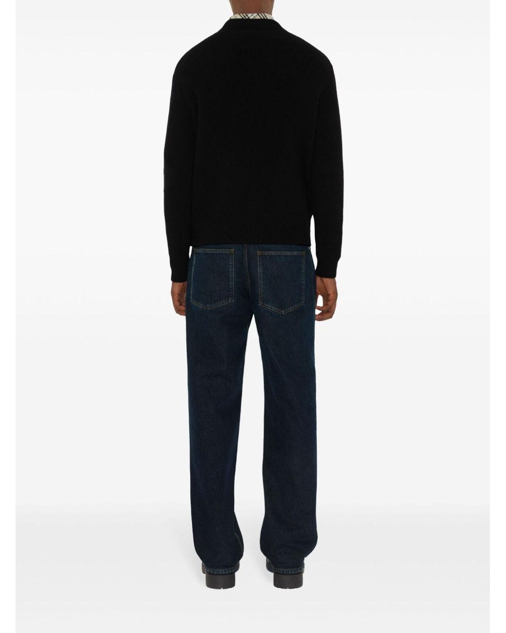 Burberry Black Wool Cashmere Sweater Ekd for men