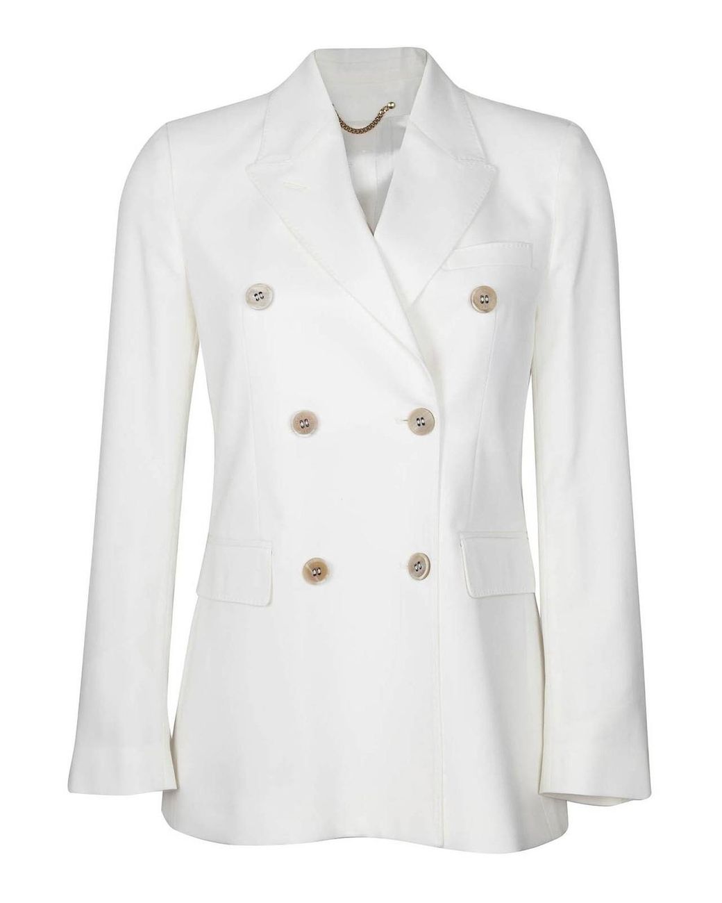Golden Goose Deluxe Brand White Double-Breasted Blazer