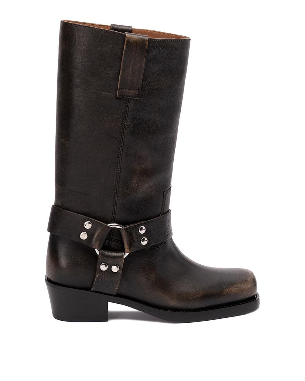 Paris Texas Black Roxy Leather Boots