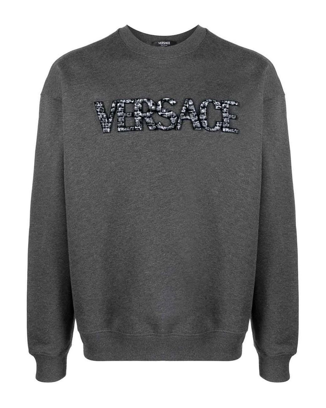 Versace Gray Sweatshirts for men
