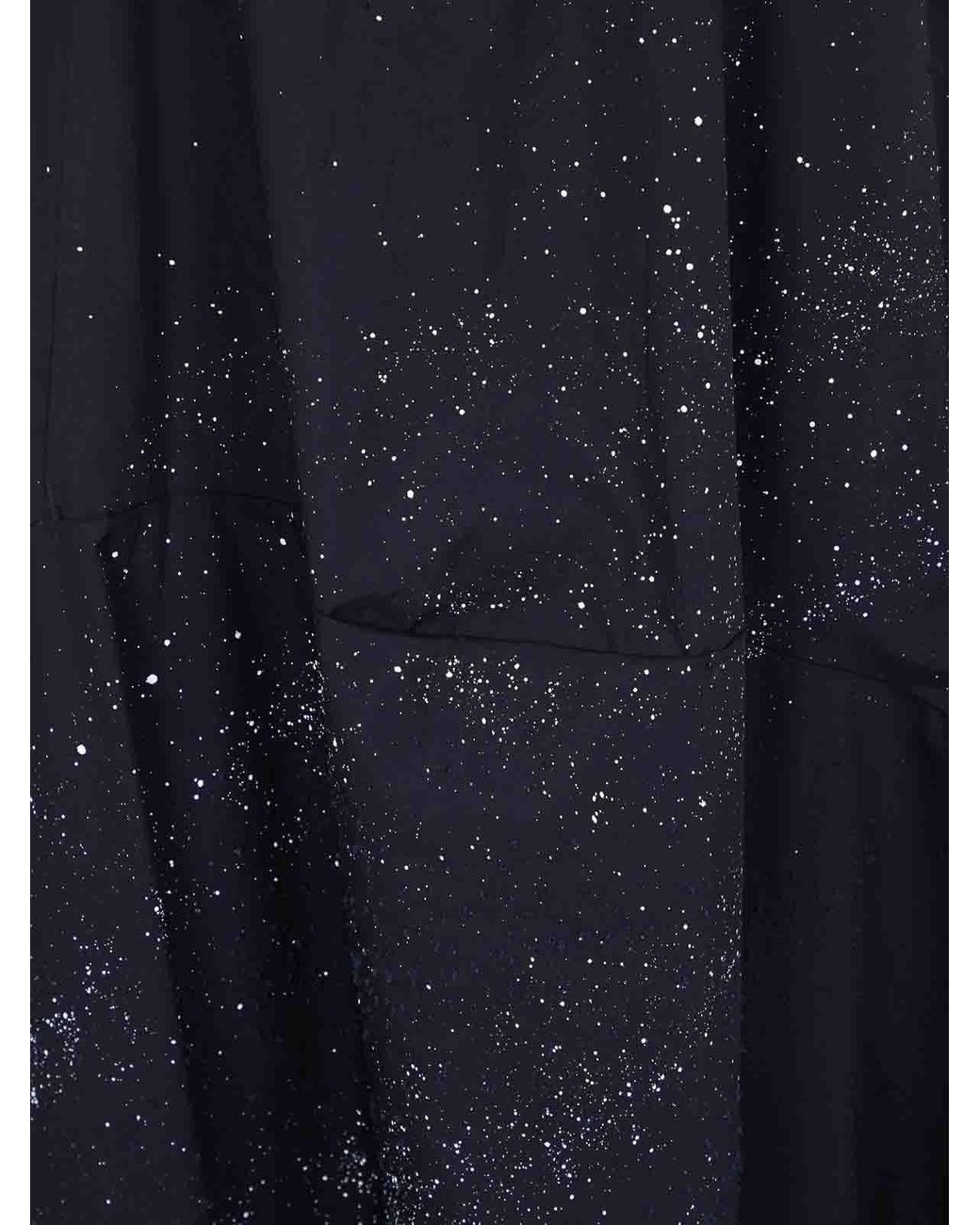 Maria Calderara Blue Crinkled Cotton Long Dress