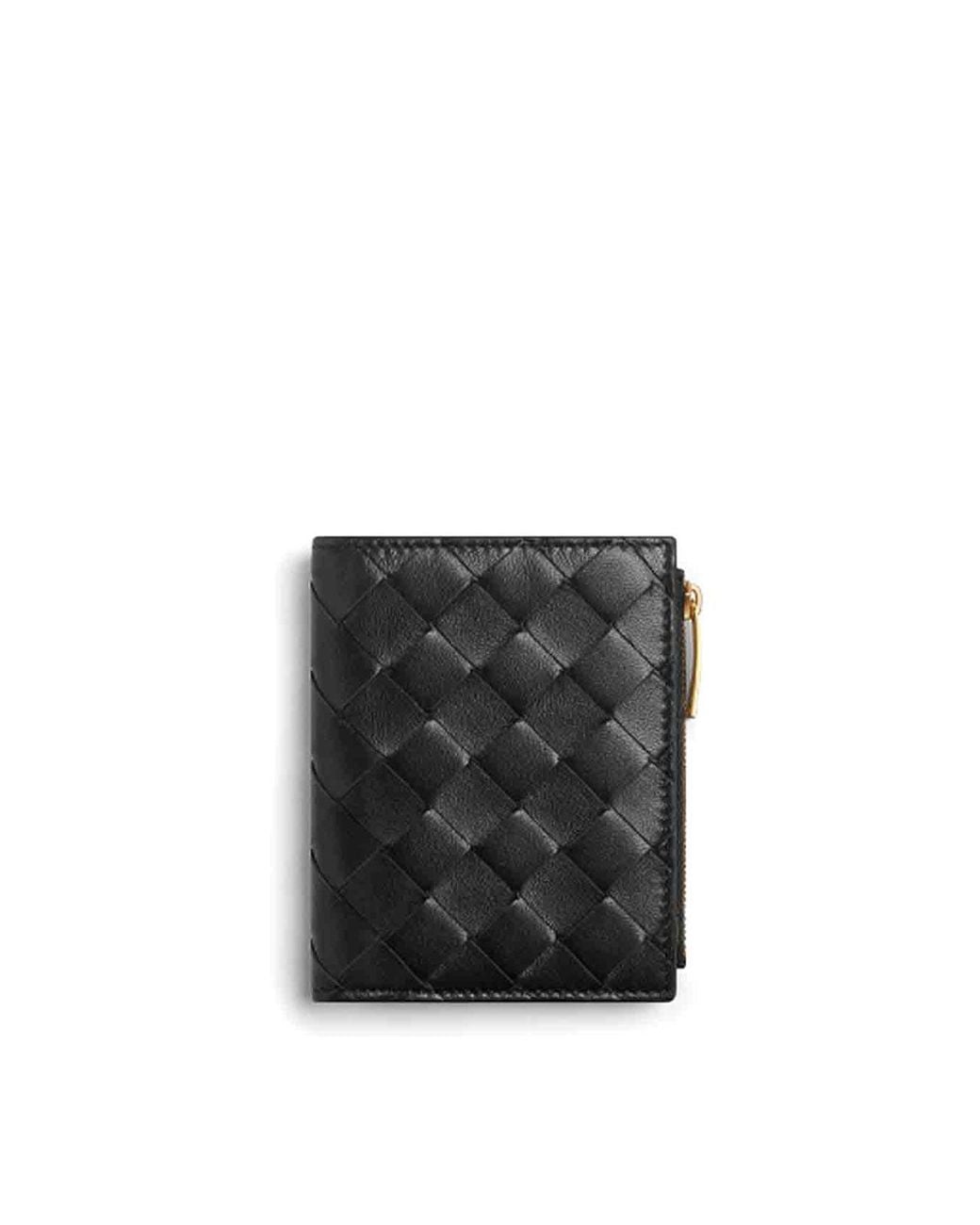 Bottega Veneta Black 'Intrecciato 15 Small Bi-Fold Wallet'