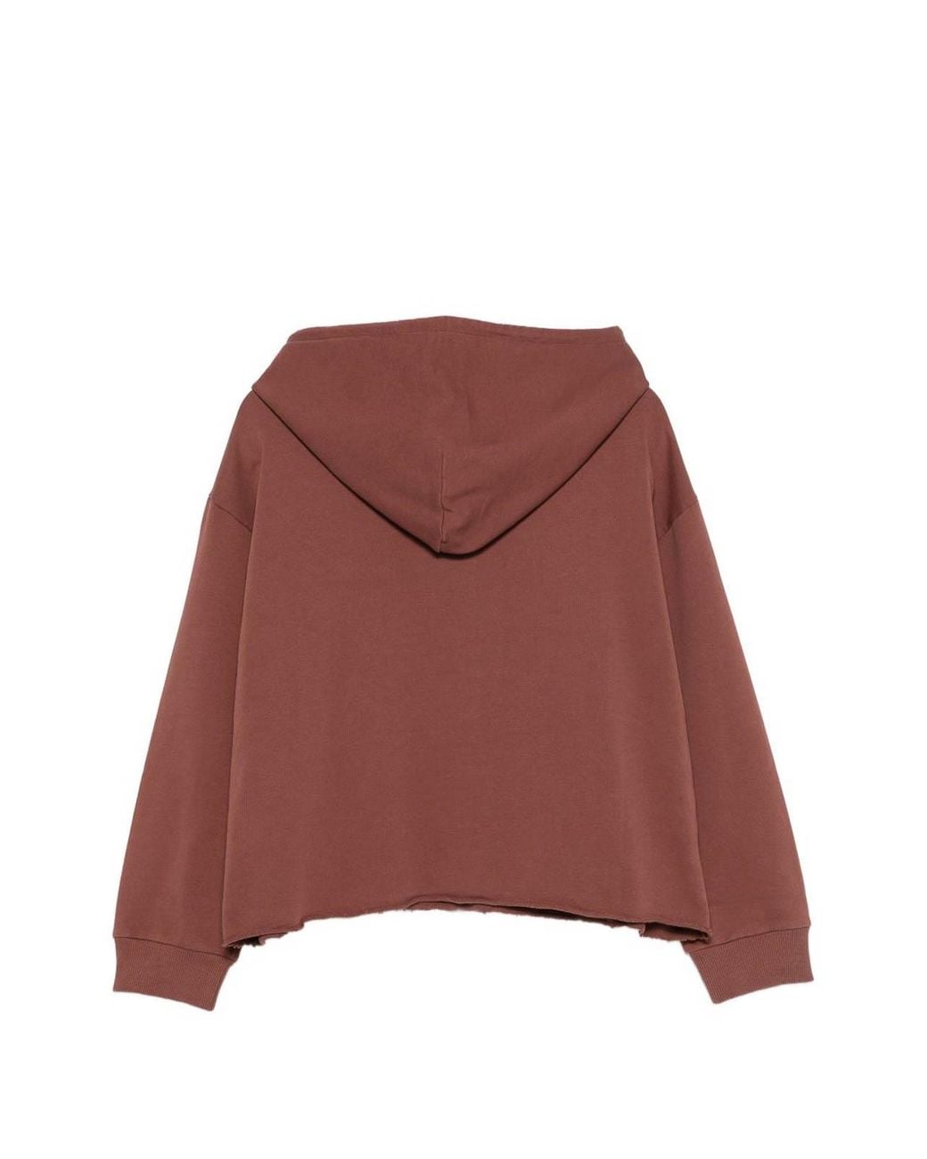 MM6 by Maison Margiela Red Hoodie Crafted From Soft Cotton Jersey