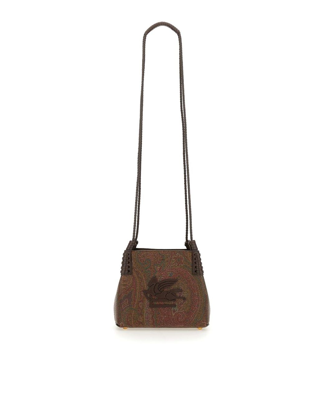Etro Brown Libra Arnica Mini Shopping Bag