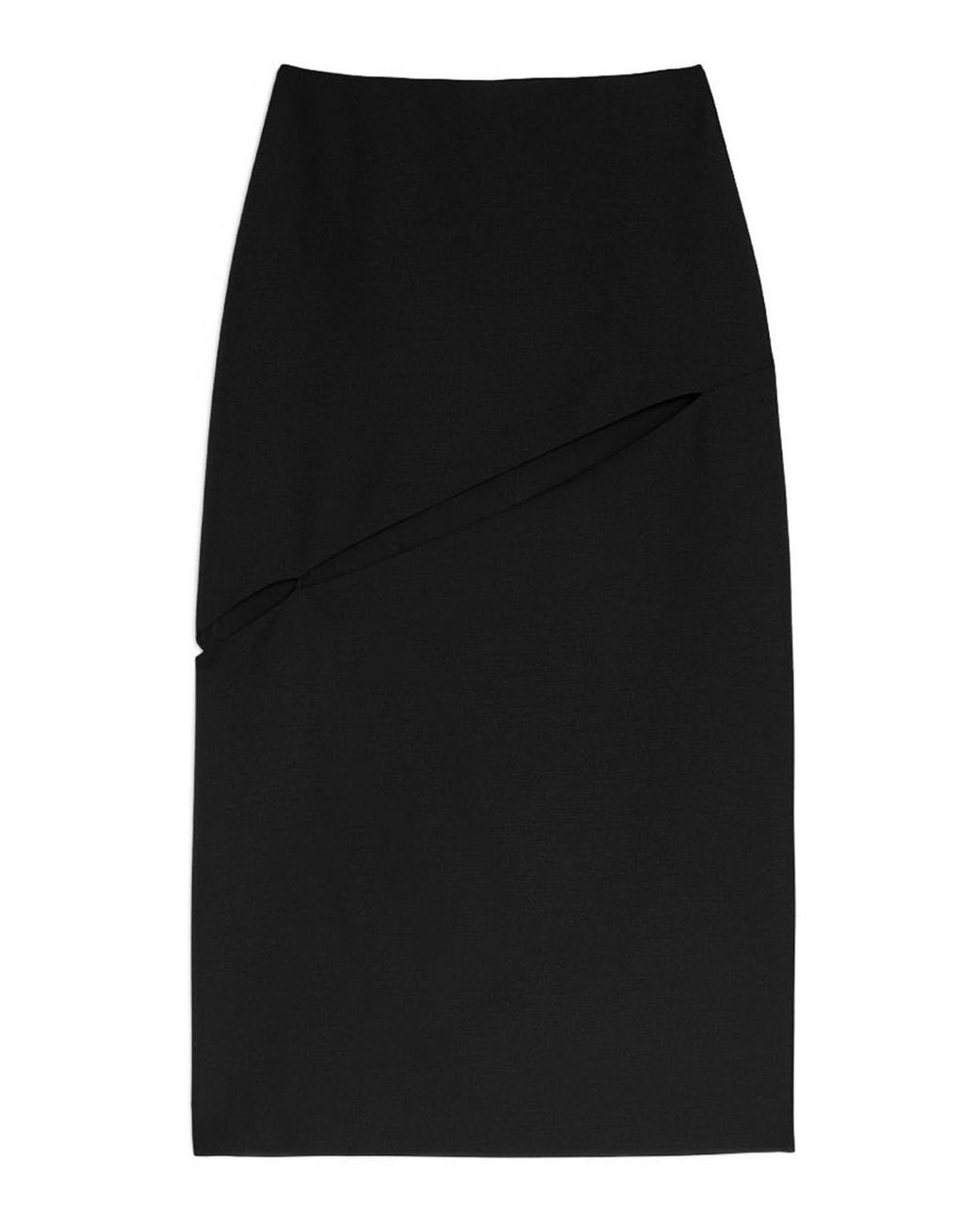 Jil Sander Black Wool Blend Skirt