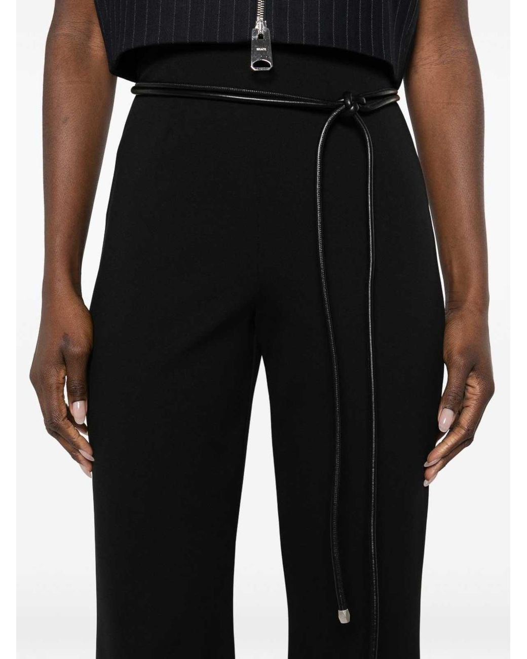 Sportmax Black Flared Trousers