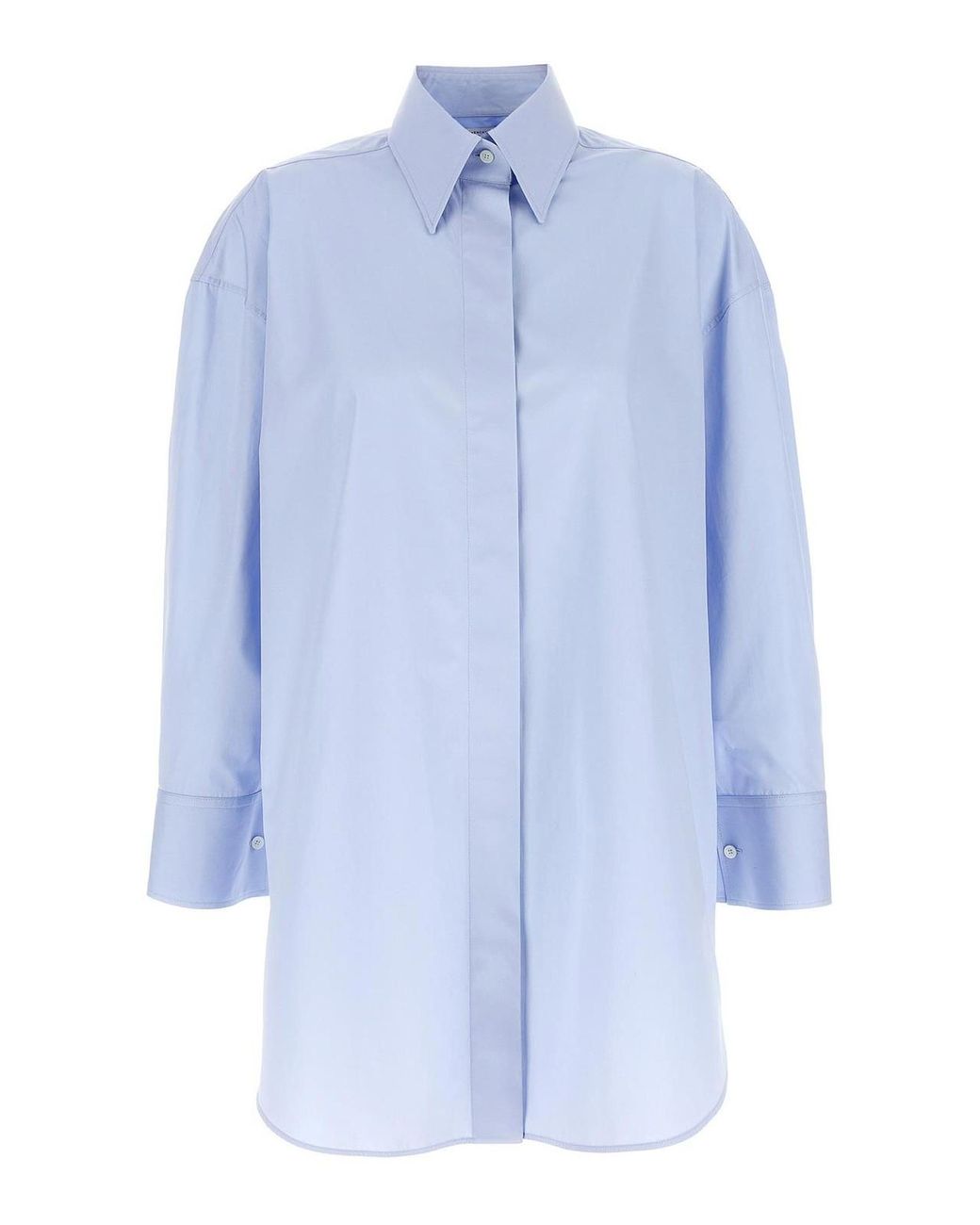 Givenchy Blue Asymmetric Shirt