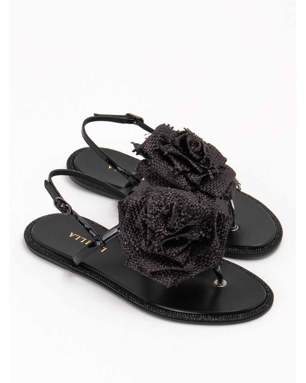 Le Silla Black Sandals