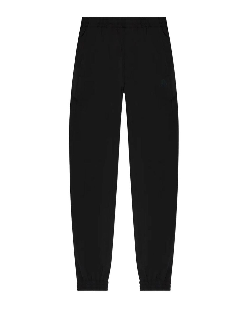 Moncler Black Classic Fit Trousers for men