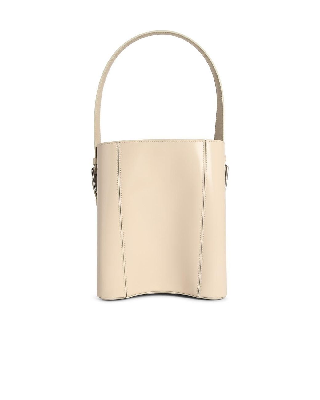 Coperni White Erconomic Bucket Light Leather Bag