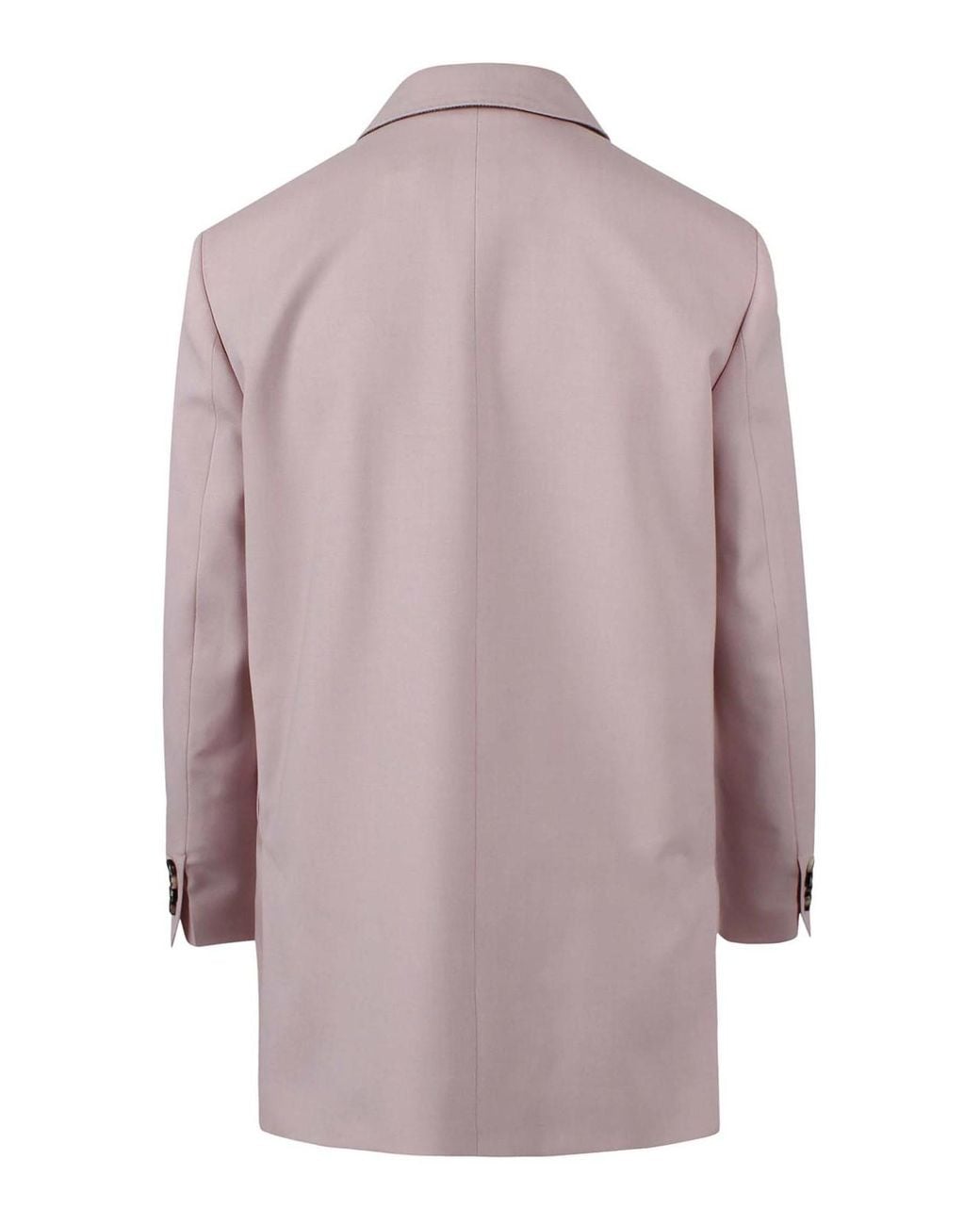 Max Mara Pink Double-Breasted Wool Blazer