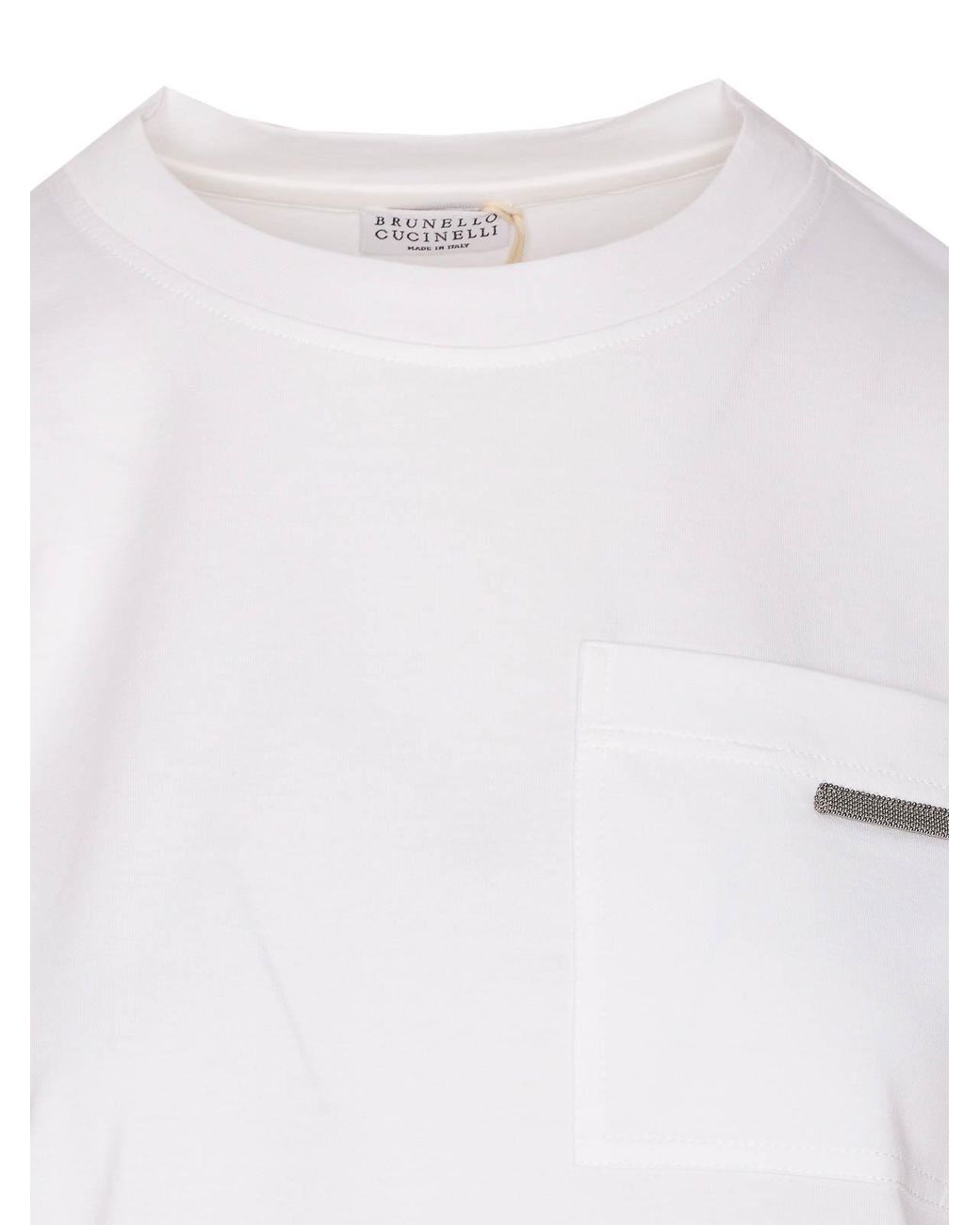 Suéter Cuello Redondo Brunello Cucinelli de color White