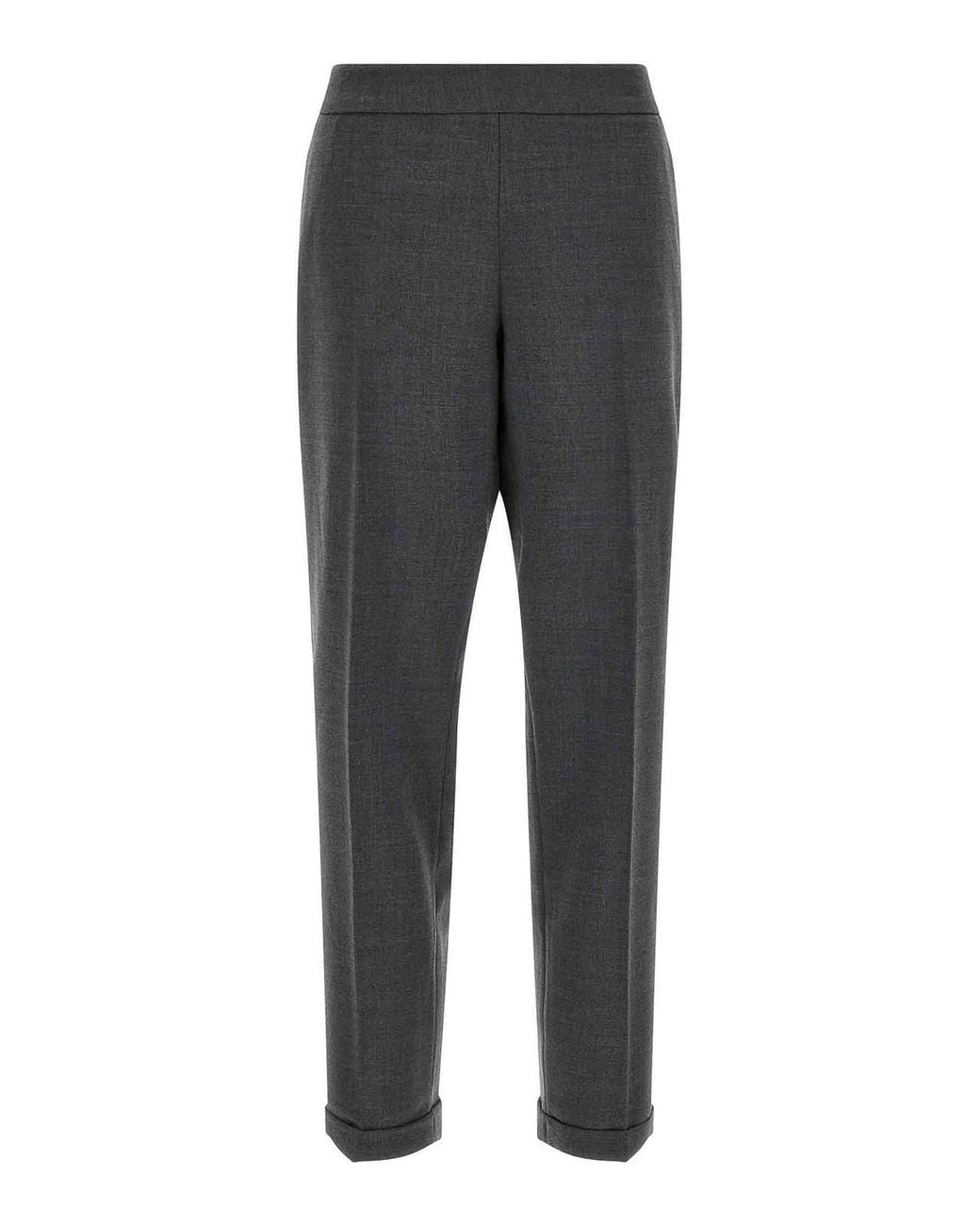 Alberto Biani Gray Cropped Pants