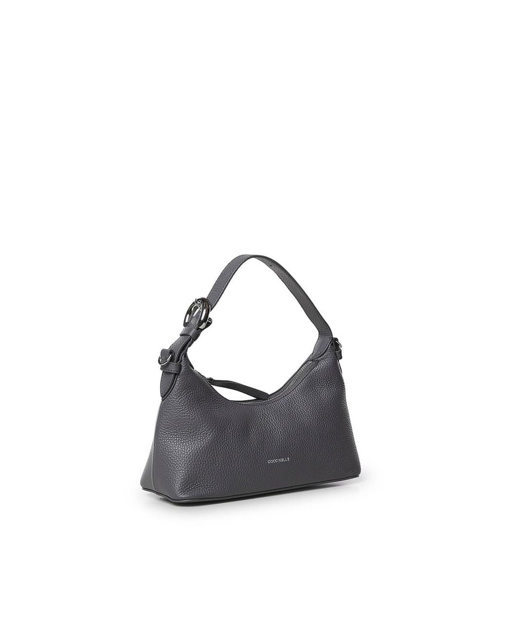 Coccinelle Blue Fern Leather Shoulder Bag