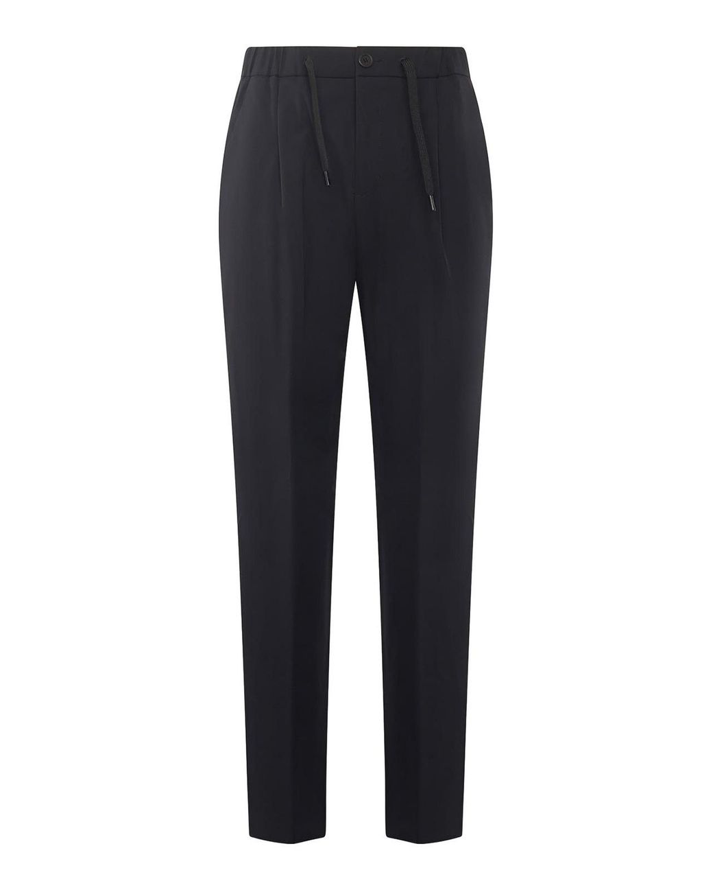 Herno Blue Nylon Trousers for men