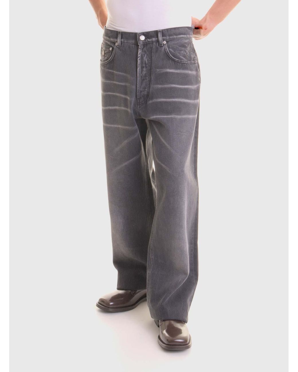Moschino Gray Jeans for men