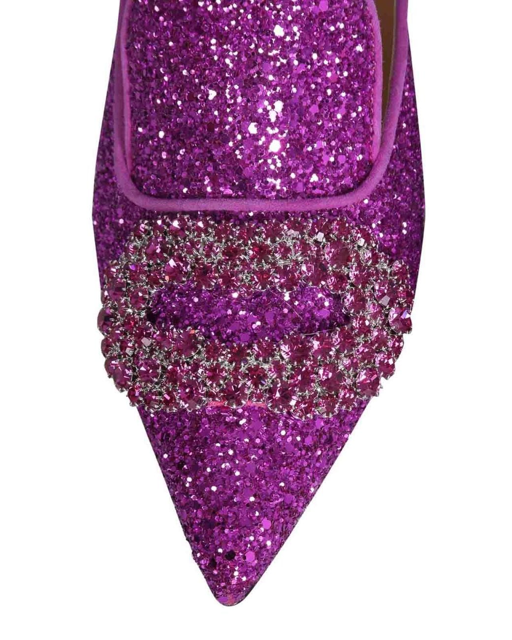 Giannico Purple Daphne Pumps