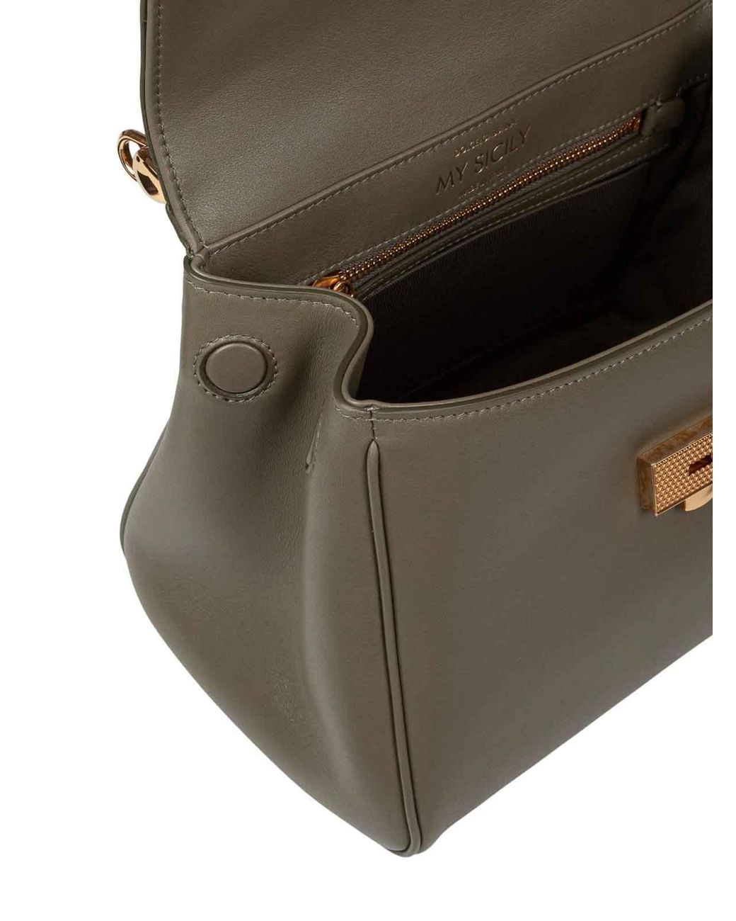 Dolce & Gabbana Metallic Dolce E Gabbana My Sicily Handbag