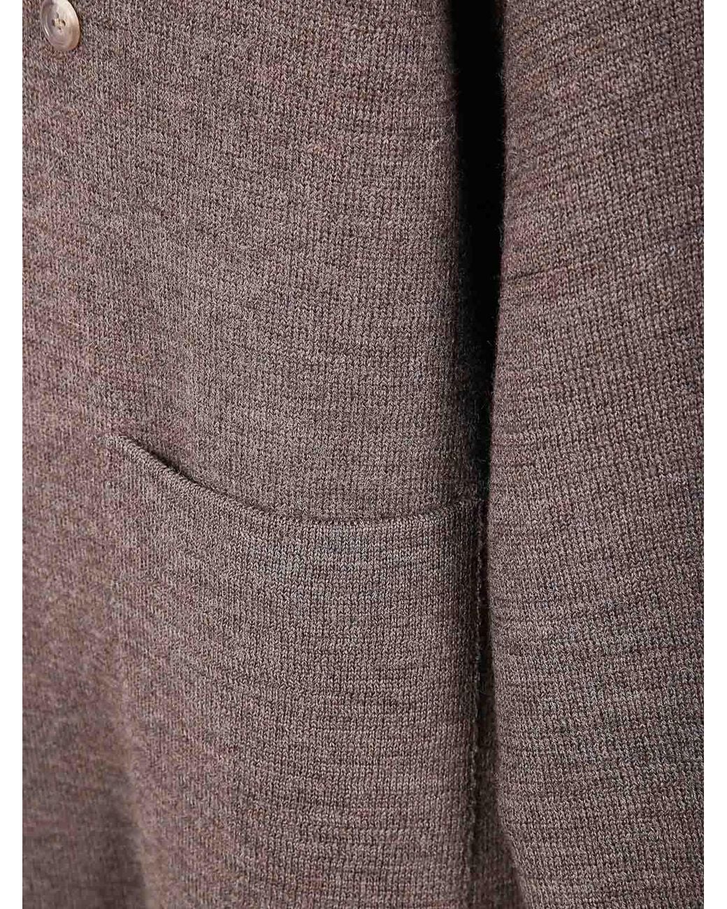 Ma'ry'ya Brown Long Coat Buttons Jaw