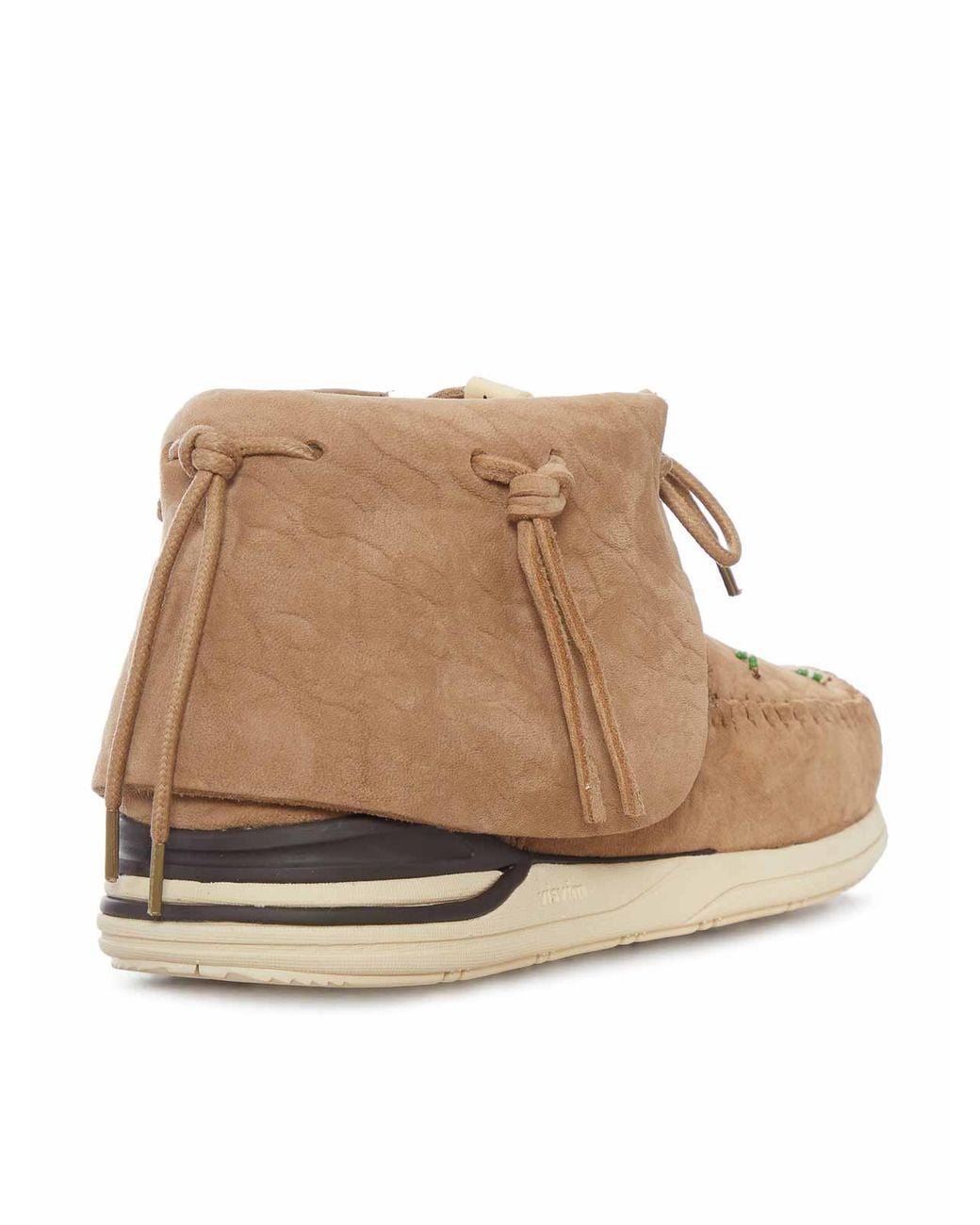 Visvim Brown Fbt Lhamo-Folk Suede Shoes for men