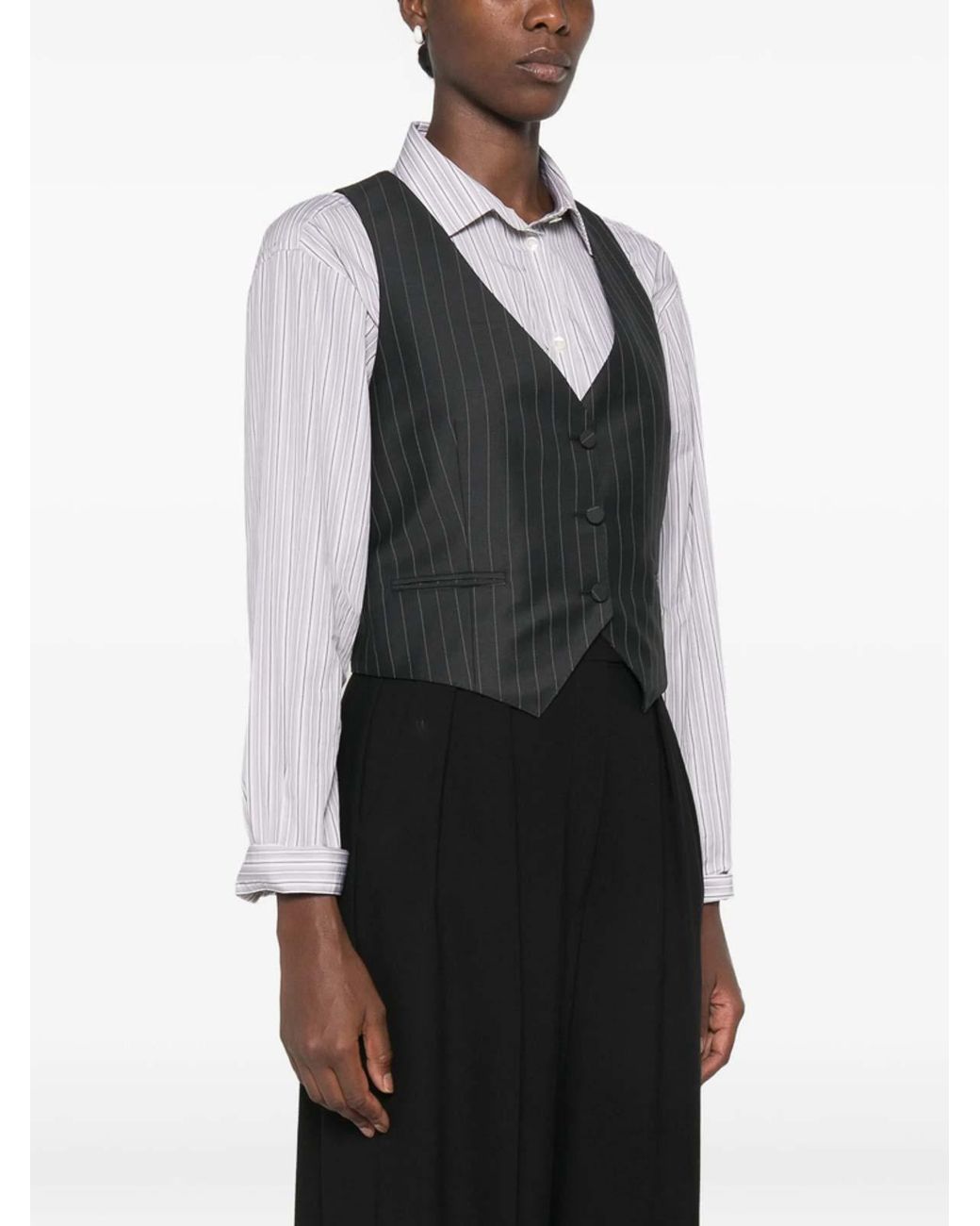 Tom Ford Black Leather Waistcoat
