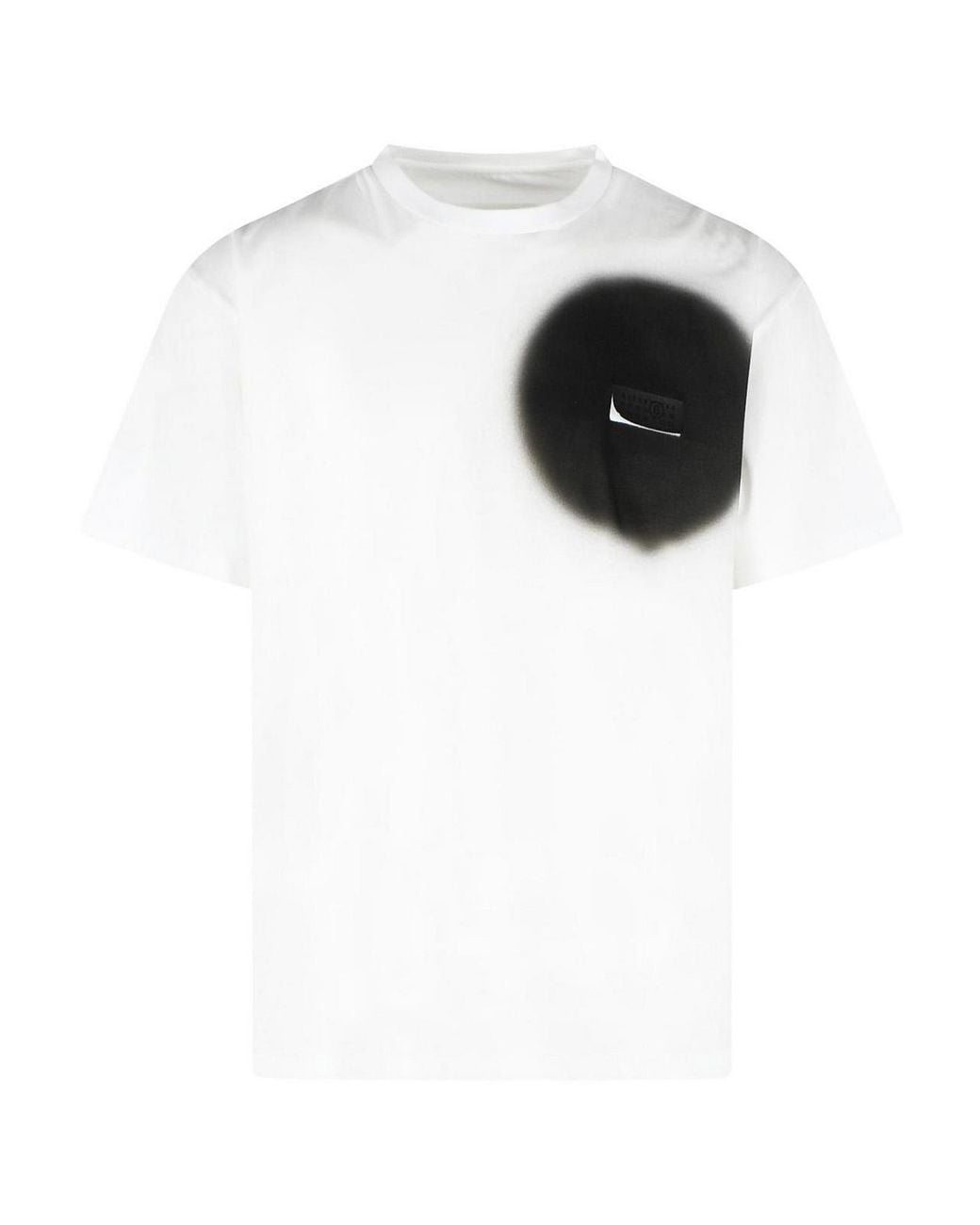 MM6 by Maison Margiela White Cotton T-Shirt for men