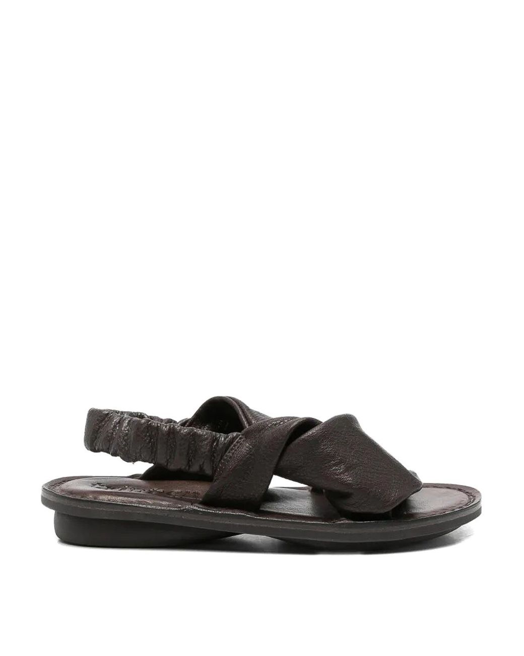 Trippen Black Embrace Flat Sandals
