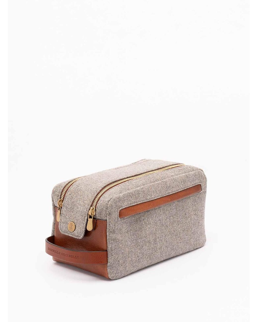 Brunello Cucinelli Gray Beauty Case for men