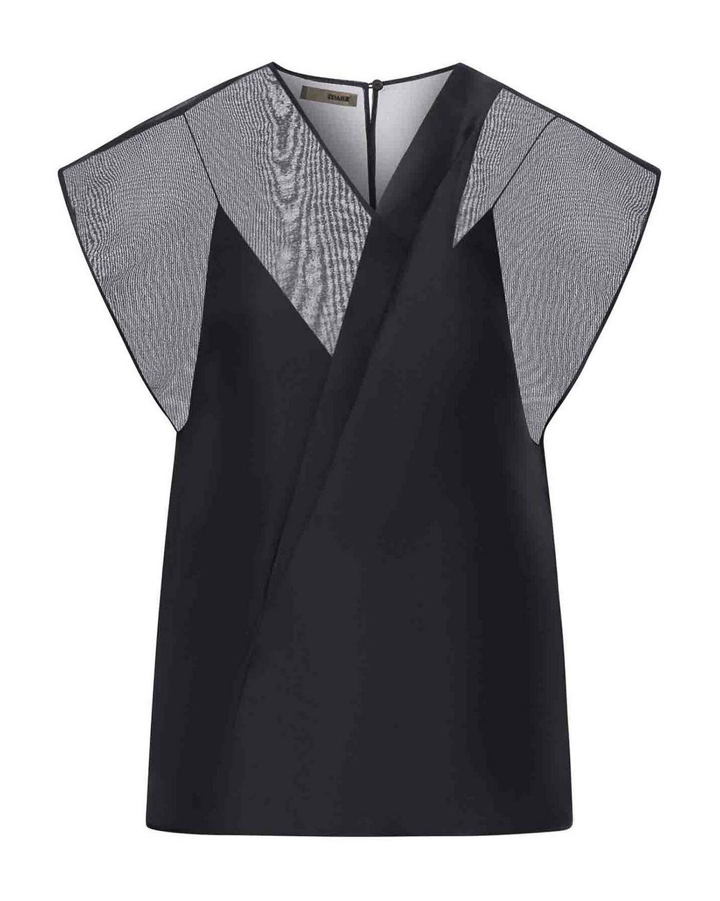Khaite Black Silk Top Mer