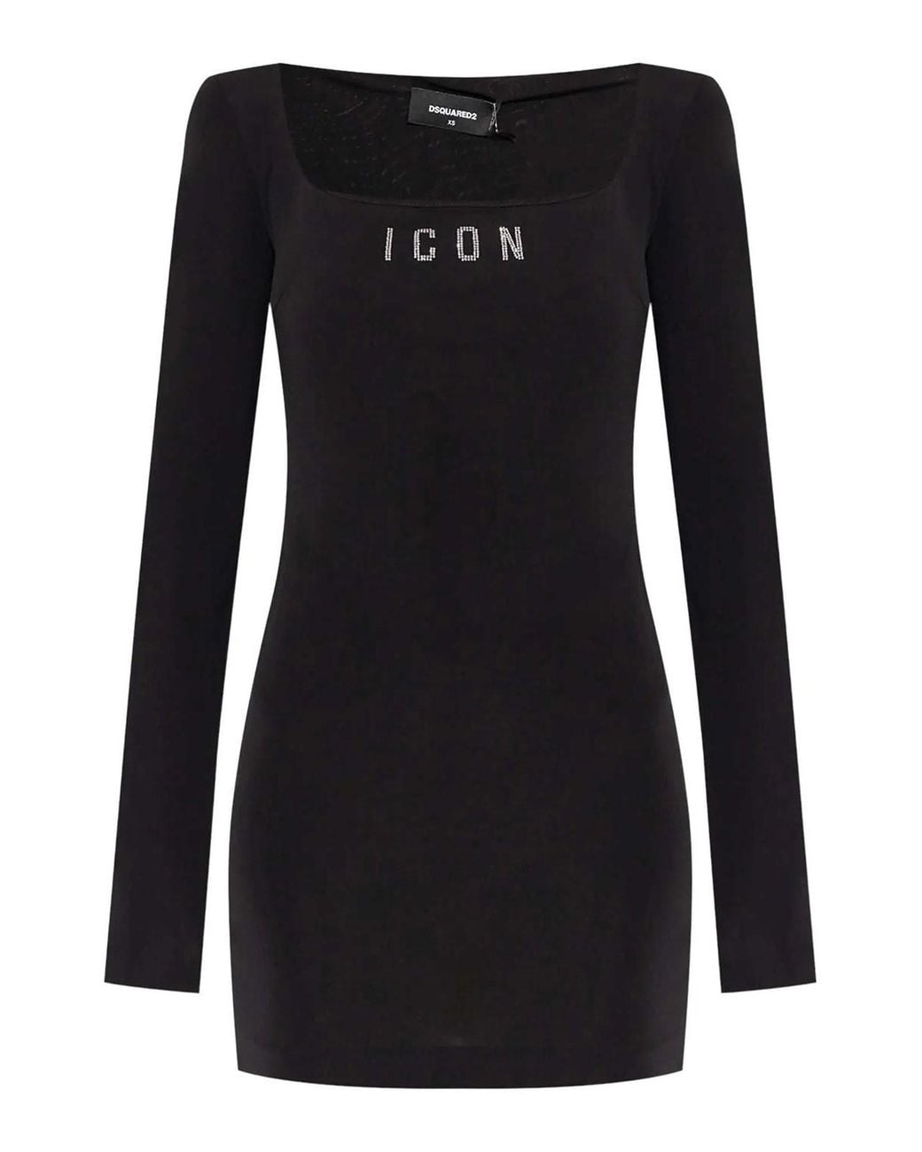 Robe Au Genou DSquared² en coloris Black