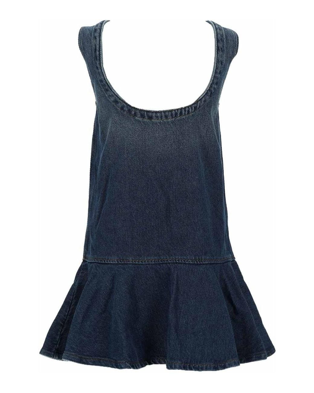 Ganni Blue Miniabito