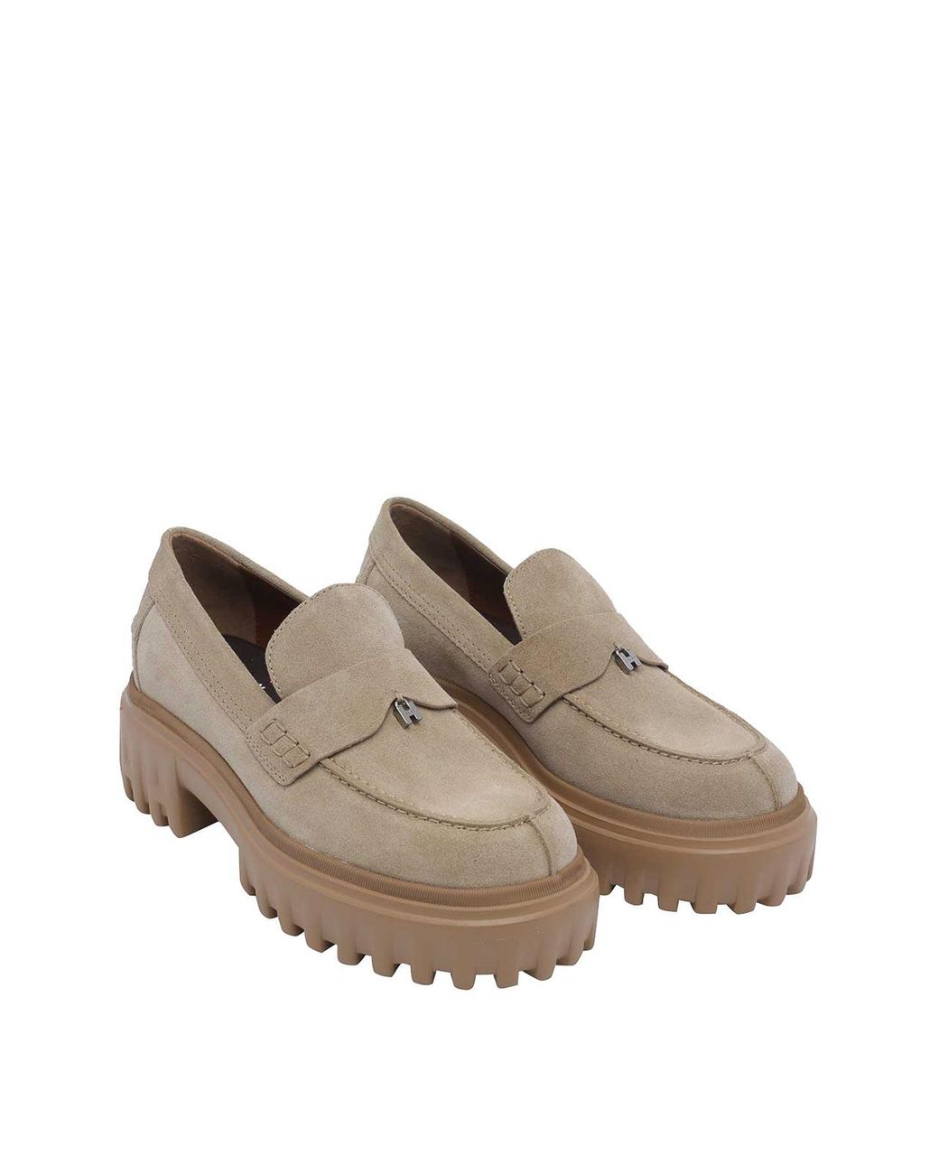 Hogan Brown H700 Loafers