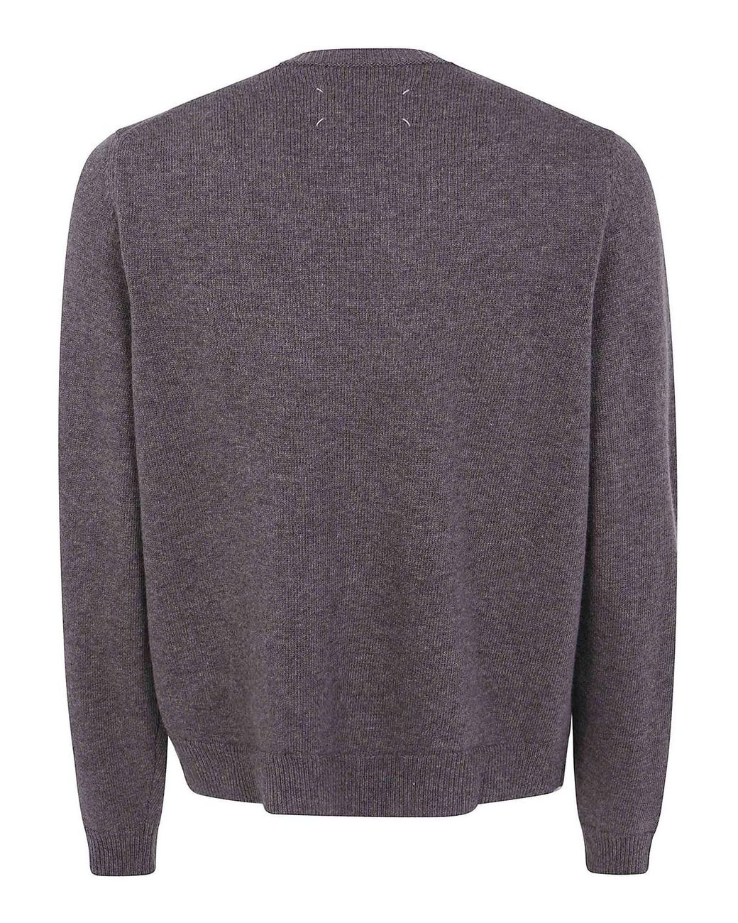 Maison Margiela Gray Fused Knit Sweater for men