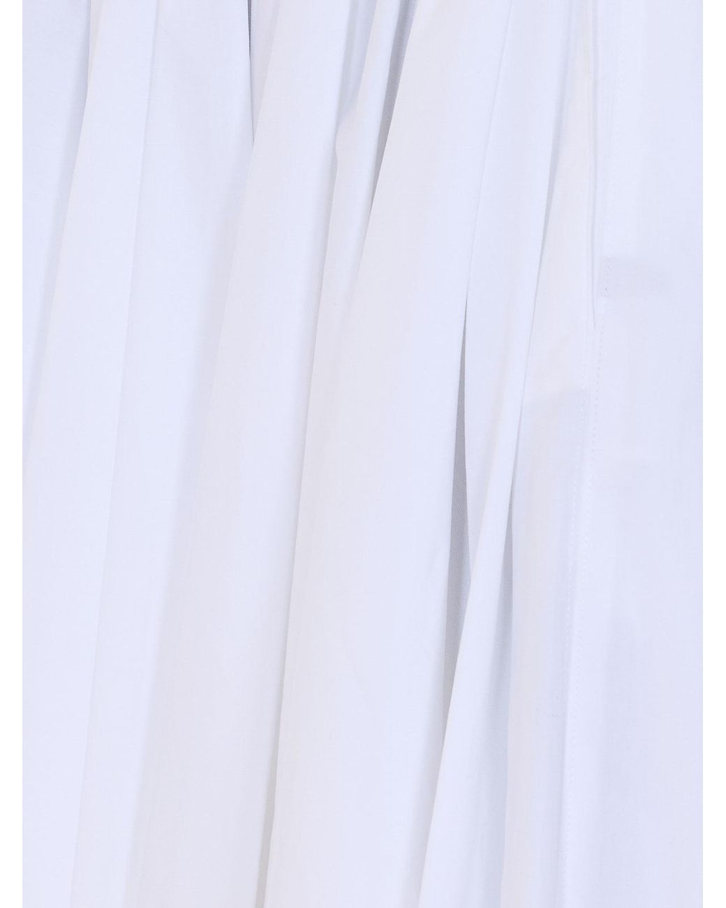 AMI White Midi Corolla Skirt