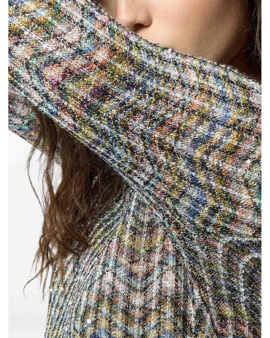 Missoni Gray Rundhalspullover