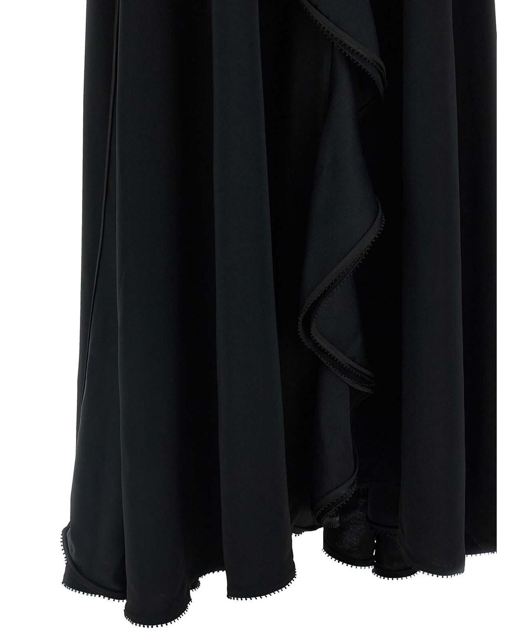 Giovanni bedin Black Ruffle Dress