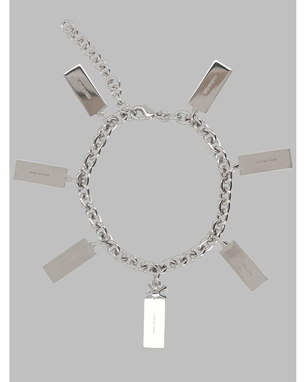 MM6 by Maison Margiela White Bracelet With Numeric Charms for men